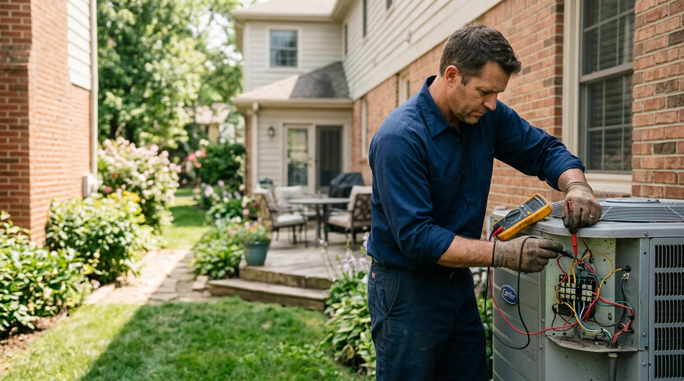 HVAC technician working near Drummonds, TN